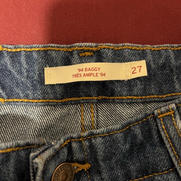 LEVI’S 94 BAGGY CARGO JEANS- size 27 - Picture 2 of 4